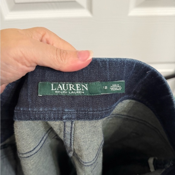 Lauren Ralph Lauren modern leggings women’s dark wash pull on jeans size 12 - Picture 3 of 5